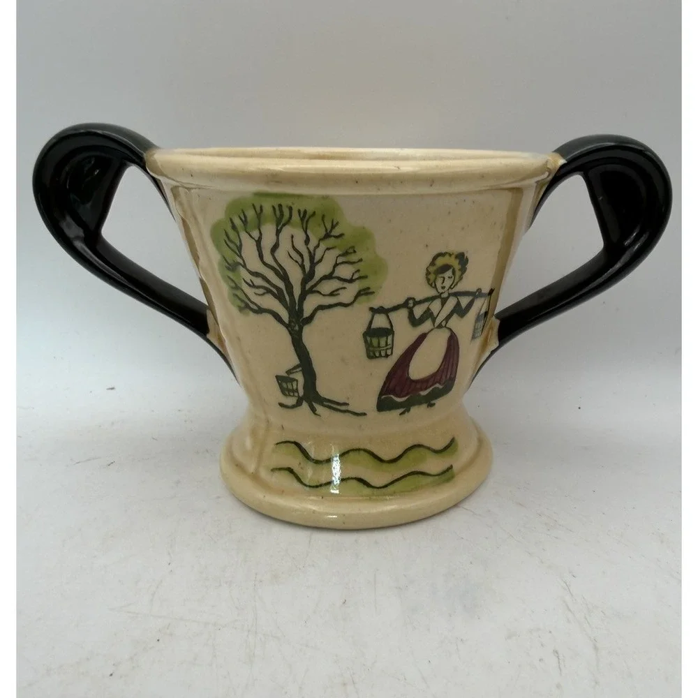 Vintage Metlox Poppytrail Homestead Provincial Covered Sugar Bowl Base No Lid